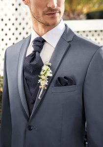 plastron ślubny z wypustką