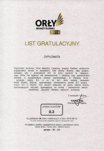 Nagroda dla Dyplomata w branży ślubnej Orły 2019
